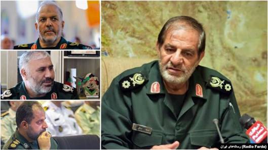 جواد استکی، فرمانده قرارگاه سیدالشهدا و فرماندهان استانی تحت امرش؛ مجتبی فدا، علیمحمد اکبری و رضا شمسیپور