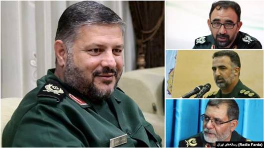 حسن مرتضوی فرمانده قرارگاه ثامنالائمه و فرماندهان استانی تحت امرش؛ یعقوبعلی نظری، ابوالقاسم چمن و علی قاسمی