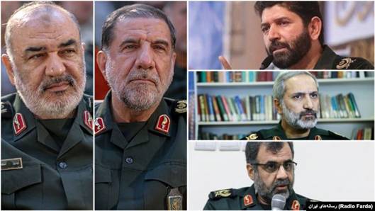 حسین سلامی فرمانده کل سپاه، محمد کوثری جانشین فرماندهی قرارگاه ثارالله و فرماندهان تحت امر این قرارگاه؛ محمدرضا یزدی، حسن حسنزاده و یوسف مولایی