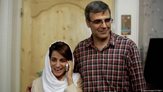 Reza Khandan und seine Frau Nasrin Sotoudeh
